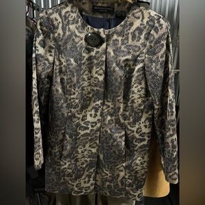 Dana Buchman animal print jacket - petite size 8